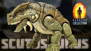 Mattel Jurassic World Hammond Collection Scutosaurus Review [upl. by Notyep]