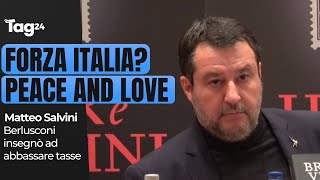 Canone Rai Salvini “Insulti da Forza Italia Peace and Love” [upl. by Meadows]