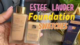 Estée Lauder Foundation and skin tint swatches  😍😍 [upl. by Noisla]