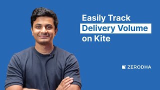 Easily track delivery volume of a stock on Zerodha Kite [upl. by Kaiulani]