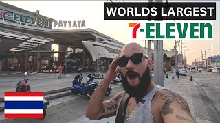 Worlds LARGEST 7Eleven in Pattaya THAILAND 🇹🇭 [upl. by Stav388]