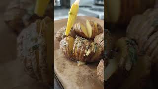 Crispy Hasselback Potatoes  Recipes  Misfit Garden [upl. by Aenyl]