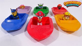 Best Toy Learning Videos for Kids  Paw Patrol Boats Water Play [upl. by Nauh632]