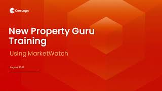 Using Market Watch  Property Guru training [upl. by Seafowl]