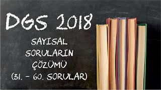 DGS 2018  Matematik 31  60 sorular 56 soru 463√3215√3 olacaktır Cevap C [upl. by Lerrej745]