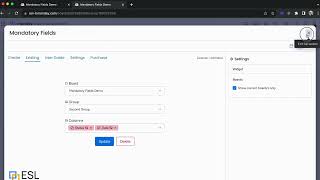 ESLs Mandatory Fields for mondaycom Installation [upl. by Kellsie]