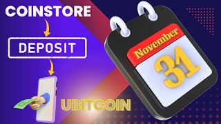 ubitcoin Deposit amp Withdrawal coinstore Start  31 November 2024 ubitcoin unitymetatokan [upl. by Hoopen106]