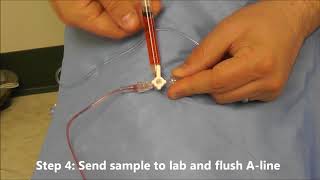 How to Draw Labs from an Arterial Line [upl. by Ekeiram]