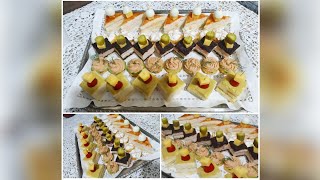 أروع خمس مقبلات سهلة و سريعة للمناسبات  assortiment des canapés pour l’apéritif [upl. by Aiepoissac297]