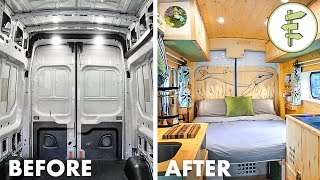 FULL DIY VAN BUILD from Start to Finish  Our Epic Van Life Conversion [upl. by Eintroc834]