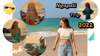 Ngapali Trip 2022Part4Summer Beach Vlogbeach travelvlog ngapali summer myanmar [upl. by Aihtibat315]