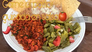 Carne al pastor en salsa de jitomate [upl. by Idrahs]