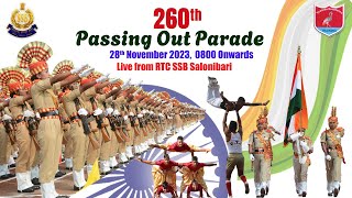 Passing Out Parade Of 260 BRTC at RTC SSB Salonibari [upl. by Solotsopa]