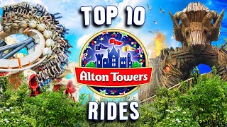 Top 10 Rides at Alton Towers [upl. by Philipa874]