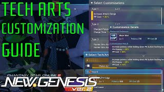 PSO2NGS Every Custom PA Tech Guide [upl. by Kathlin]