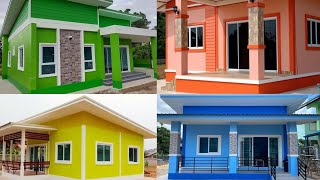 15 IDEIAS DE CORES PARA FACHADAS DE CASAS SIMPLES  Minha Casa Minha Vida 2024  Casas Populares [upl. by Aicert]