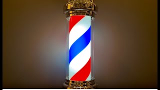 Barber Shop Sound Effects and Stock Video  Barber Shop Pole [upl. by Nevin]