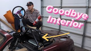 Cutting My Miatas Interior [upl. by Sturrock]