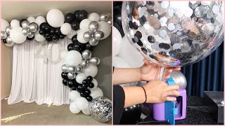 BALLOON GARLAND  DIY  TUTORIAL  HOW TO MAKE CONFETTI STICK TO YOUR BALLOON  CONFETTI BALLOONS [upl. by Eenad982]