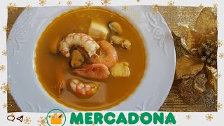 CON INGREDIENTES DE MERCADONA DELICIOSA SOPA DE MARISCO ECONÓMICA Y FÁCIL [upl. by Rosene]