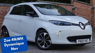 Renault Zoe 41 kWh Dynamique Nav 5 Door Electric EV [upl. by Rayle661]