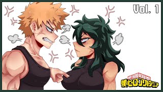 Female Villain Deku  Vol1 My Hero Academia Comic Dub Compilation [upl. by Odnarb]