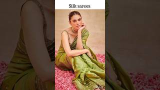 Silk sarees 🥰fashionism trending shorts latest [upl. by Eilyak]