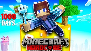 I SURVIVED 1000 DAYS ON ONE LUCKYBLOCK 😃 MINECRAFT HARDCORE SURVIVAL [upl. by Ryle751]