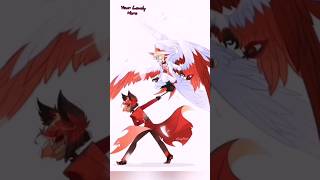 Alastor x Lucifer❤️💛hazbinhotel alastor lucifer ship shorts edit video [upl. by Bach]