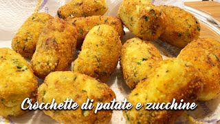 CROCCHETTE di PATATE e ZUCCHINE dal CUORE FILANTE [upl. by Boykins]