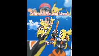 Pokemon Sun and Moon Episode 19 ash pokemon popular trending trendingshorts viralshorts [upl. by Corell]