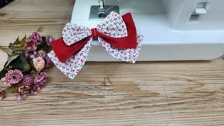 How to sew scrunchie easily in only 10 minutes 🥰🥰🥰 [upl. by Neb]