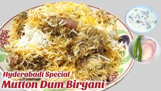 Hyderabadi Mutton Dum Biryani  How to make tasty Dum Biryani  biryani making recipes [upl. by Eiraminot]