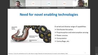 Soft Materials Technologies for bioinspired robot Dr Hareesh Univ of Sussex UK [upl. by Ransell]