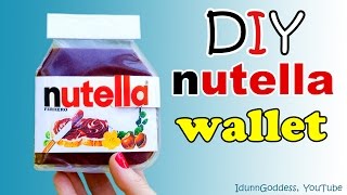 How To Make A Nutella Wallet – DIY Nutella Wallet [upl. by Jovita]