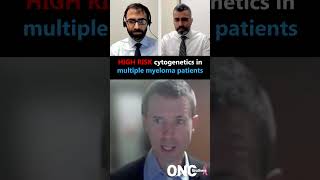 high risk cytogenetics in multiple myeloma patients  Dr Jens Hillengass oncology shorts cancer [upl. by Noinatrad415]