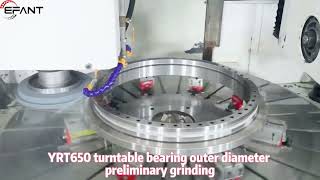 YRT650 turntable bearing outer diameter preliminary grindingbearing bearings [upl. by Mudenihc]