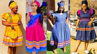 Sepedi Traditional Dresses 2022 Latest Superb amp Unique Shweshwe Dresses That Captivate ladies [upl. by Soalokcin]