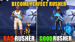 5 PRO TIPS TO BECOME A PERFECT RUSHER  PRO TIPS AND TRICKS Garena Free Fire [upl. by Durkee]