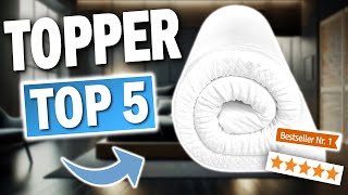 TOP 5 ERGONOMISCHE MATRATZENTOPPER Testsieger 2025 🔥  Die besten ergonomischen Matratzentopper [upl. by Melmon]