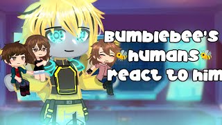 Bumblebees humans react to bumblebee  Transformers  gacha part 1 [upl. by Gingras258]