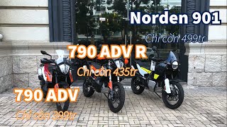 1m7 ngồi thử ba mẫu ADV tầm trung nhà KTM amp Husqvarna  790 Adventure 790 Adventure R Norden 901 [upl. by Ma554]