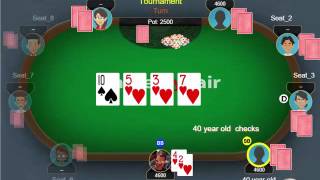 Weekly Poker Hand Episode 86 Straight draw in a multiway pot [upl. by Lladnor]