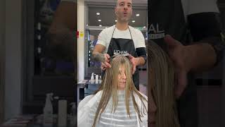 Corte Degradado en cabello largo ✂️ [upl. by Nahbois]