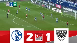 FC Schalke 04 gegen Preußen Münster 21  2 Bundesliga 202425  Spielen Höhepunkte [upl. by Neellok]