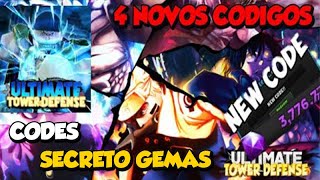 CORRE SAIU NOVOS CÃ“DIGOS NO ULTIMATE TOWER DEFENSE  TODOS OS CODES ROBLOX CODES [upl. by Anton]