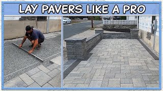 How To Square Screed amp Lay a Paver Patio [upl. by Ramoh]