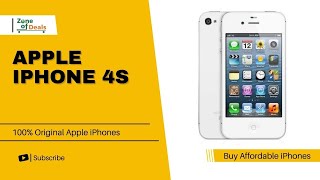 Apple iPhone 4s 16GB or 32GB Variant Refurbished White  zoneofdeals [upl. by Ierbua]