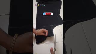 Abaya cutting part 1 free Size naqab cuttingtrendingshorts trendingvideosviralshortfashion [upl. by Aleakcim]