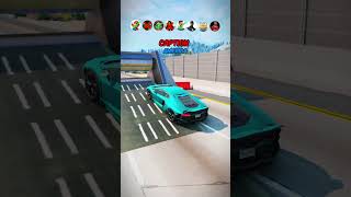 Youtubers Cars Brake Test 😂❌🚗 BeamNGDrive shorts beamngdrive cars [upl. by Innoc481]